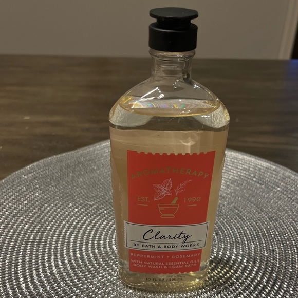 NEW Bath & Body Works Aromatherapy CLARITY PEPPERMINT ROSEMARY Body Wash - 10 oz - Picture 3 of 12
